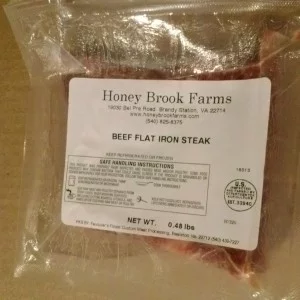 Beef: Flat Iron or Chuck Eye Steaks